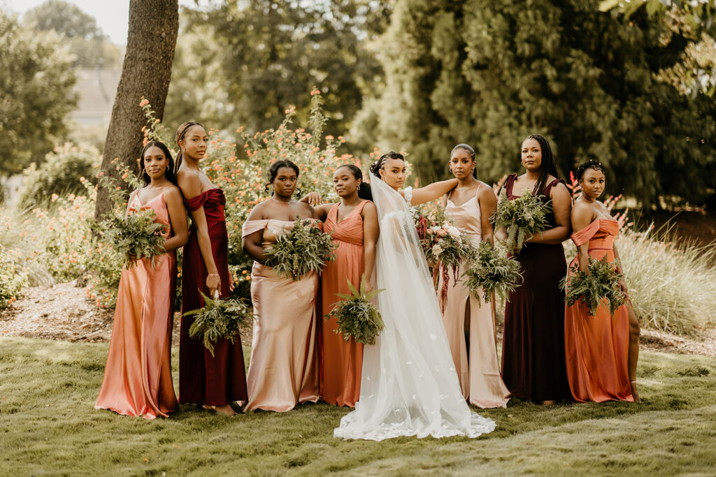 Bride Portraits- Fall themed Rock Hill SC wedding at Brakefield at Riverwalk- photos by Chantelle Jordan Photography