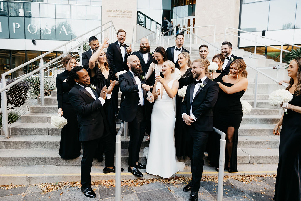 Charlotte NC Wedding by Charlotte Wedding Planner Crafted Charm at Mint Museum with Modern wedding design