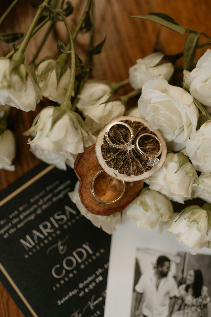 Fall Autumn theme styled luxury wedding at Venues at Langtree in Mooresville NC by Crafted Charm Wedding Planning