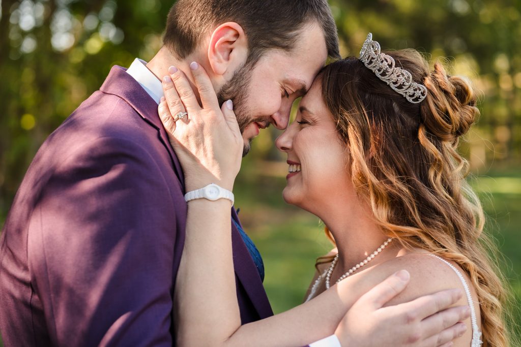 Charlotte NC Wedding at Pleasant Grove Farm by Crafted Charm Wedding Planning, Blue and Purple Wedding
