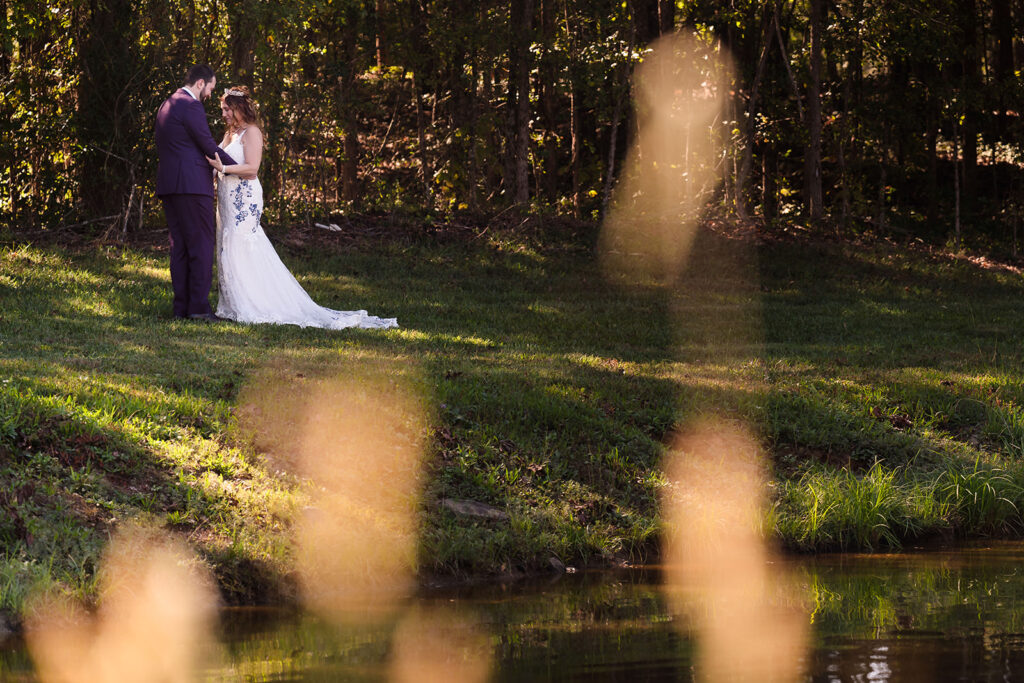 Charlotte NC Wedding at Pleasant Grove Farm by Crafted Charm Wedding Planning, Blue and Purple Wedding