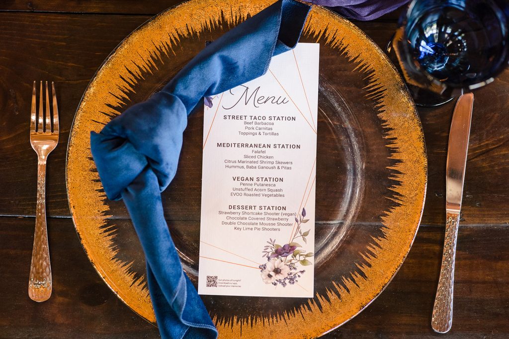 Charlotte NC Wedding at Pleasant Grove Farm by Crafted Charm Wedding Planning, Blue and Purple Wedding