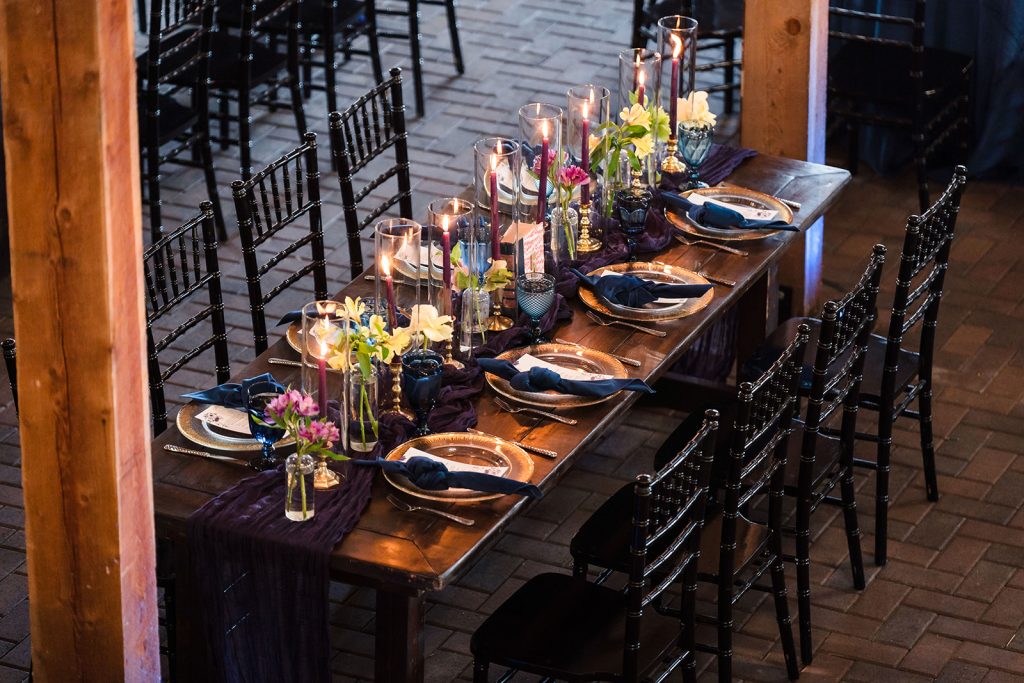 Charlotte NC Wedding at Pleasant Grove Farm by Crafted Charm Wedding Planning, Blue and Purple Wedding