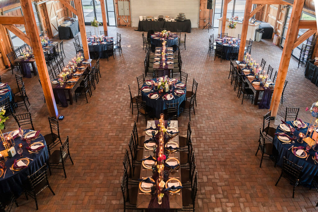Charlotte NC Wedding at Pleasant Grove Farm by Crafted Charm Wedding Planning, Blue and Purple Wedding