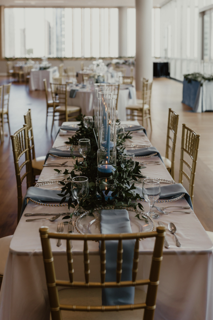 Mint Museum Uptown Charlotte Wedding North Carolina Blue and White Wedding Modern Luxury Wedding