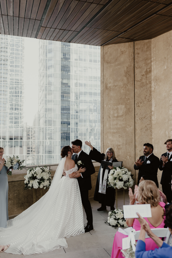 Mint Museum Uptown Charlotte Wedding North Carolina Blue and White Wedding Modern Luxury Wedding