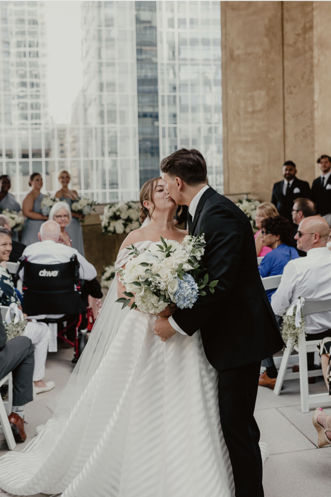 Mint Museum Uptown Charlotte Wedding North Carolina Blue and White Wedding Modern Luxury Wedding