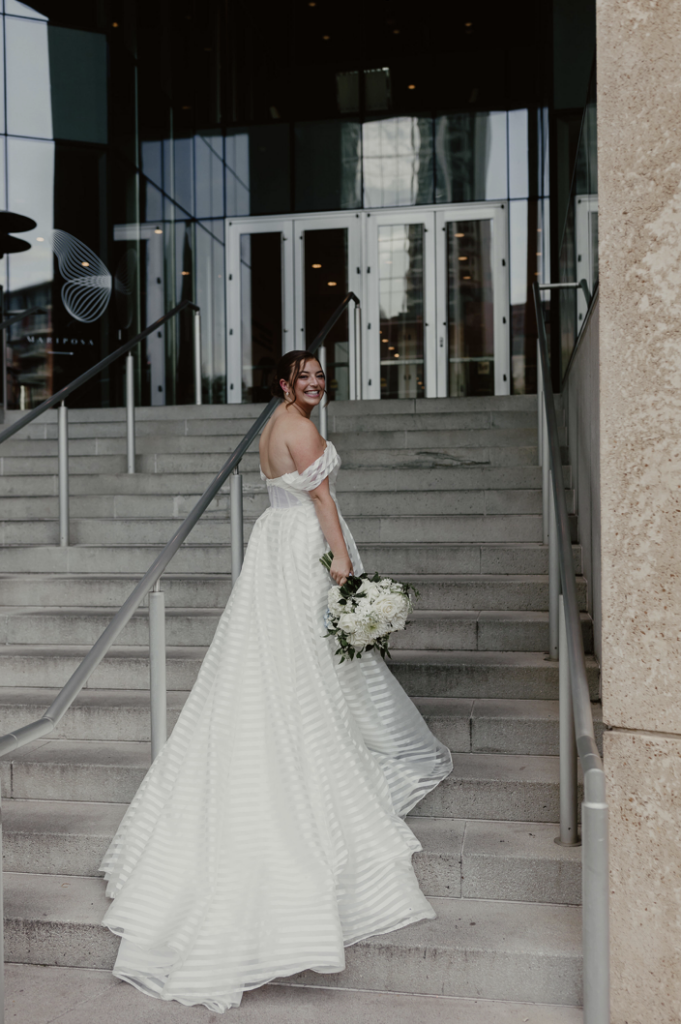 Mint Museum Uptown Charlotte Wedding North Carolina Blue and White Wedding Modern Luxury Wedding