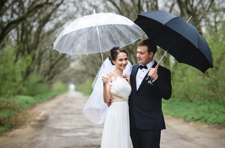 wedding rainy day bad weather plan b