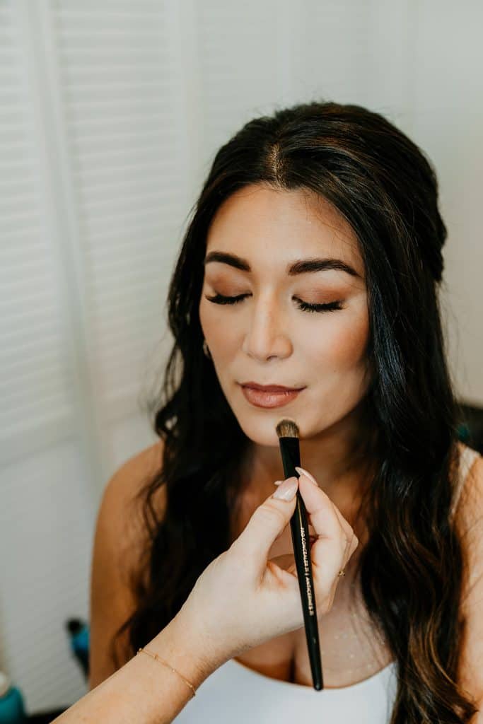 Lovely by Lindsay wedding hair and makeup at Separk Mansion Venue in Gastonia NC