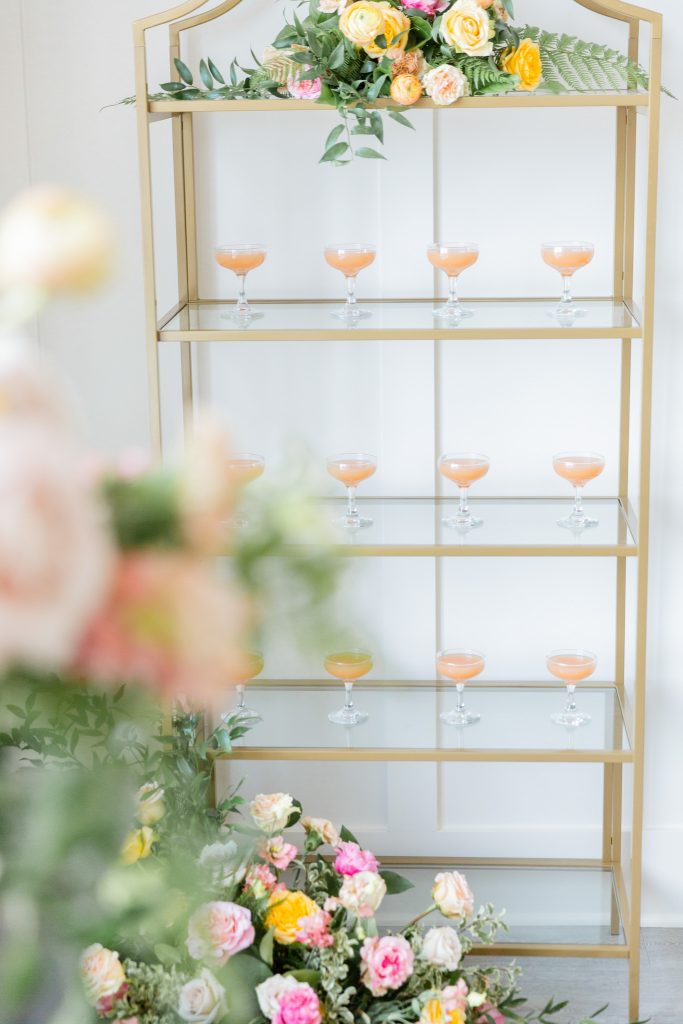 luxury modern wedding bar