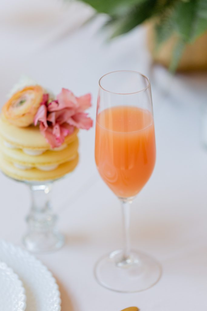 luxury modern wedding bar with signature drink