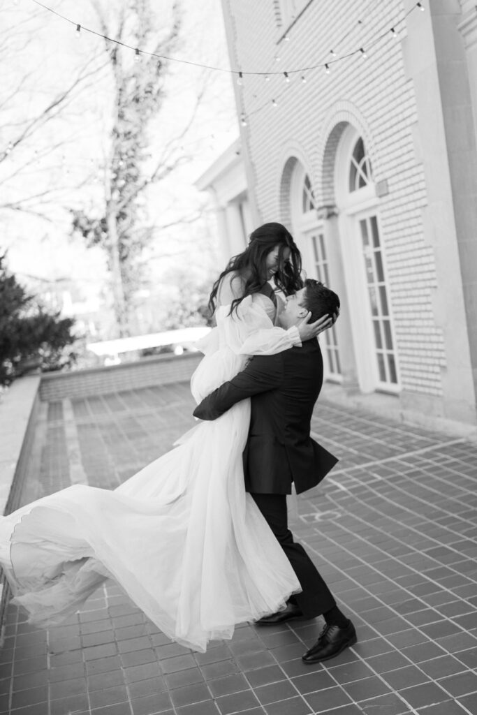 Luxury Charlotte Wedding- Separk Mansion- Southern Charlotte Wedding- Spring Luxury Garden Wedding- Bride and Groom Portraits
