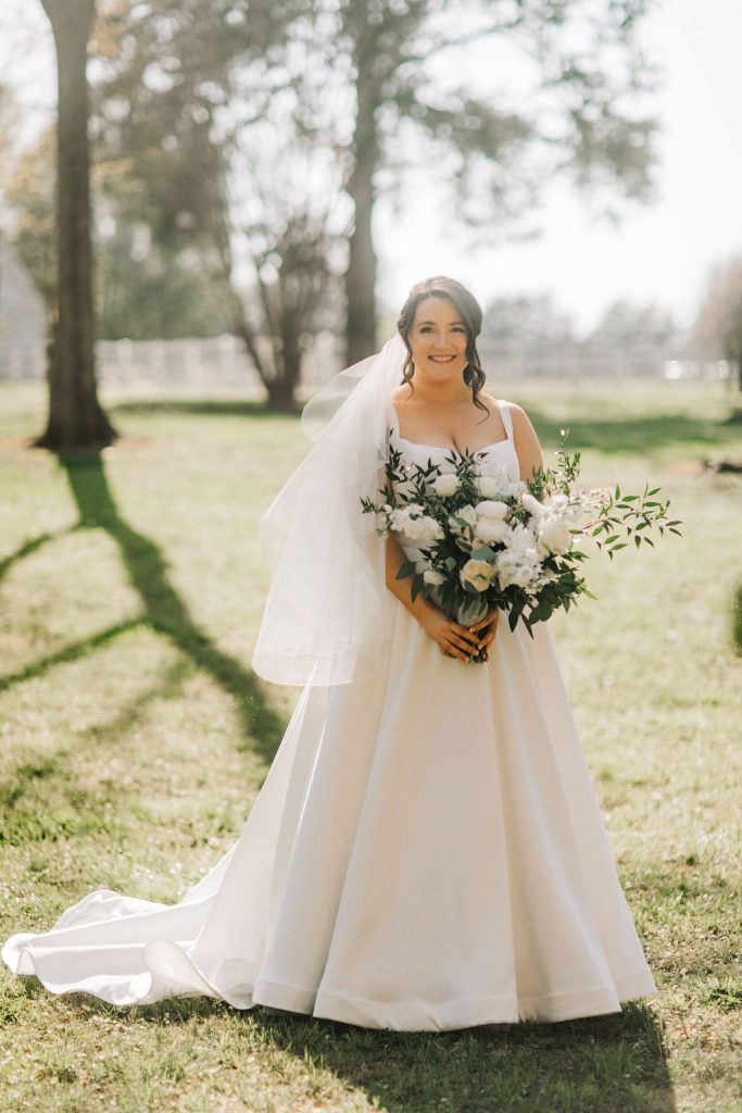 Cottagecore wedding- Historic Robertson Homestead- Rock Hill, SC- garden ceremony- bride