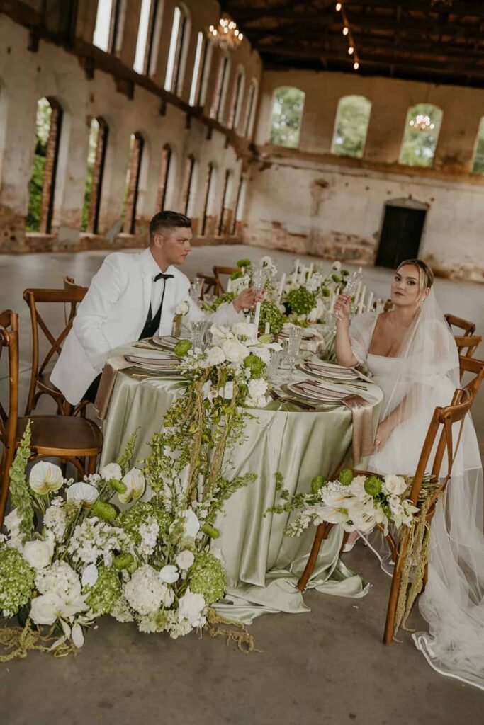 southern luxury wedding at Providence Cotton Mill