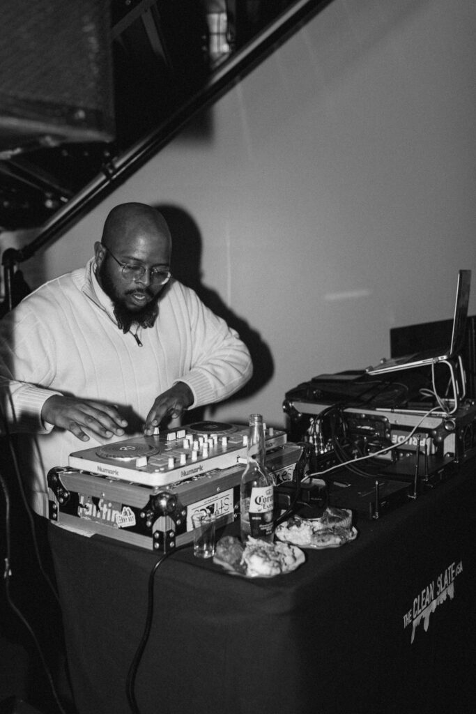 Winter Moody Wedding- Uptown Indigo- Shelby, NC Wedding- DJ mixing