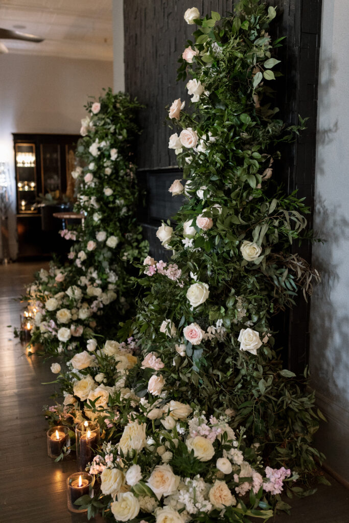 Winter Moody Wedding- Uptown Indigo- Shelby, NC Wedding- Ceremony Arches