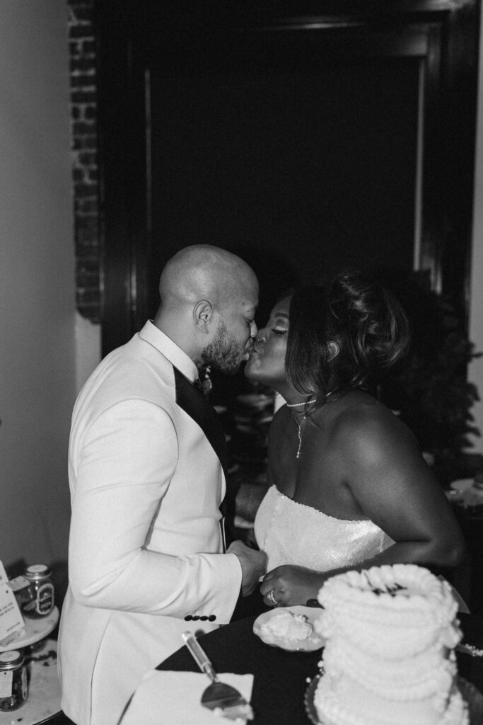 Winter Moody Wedding- Uptown Indigo- Shelby, NC Wedding- Bride and Groom