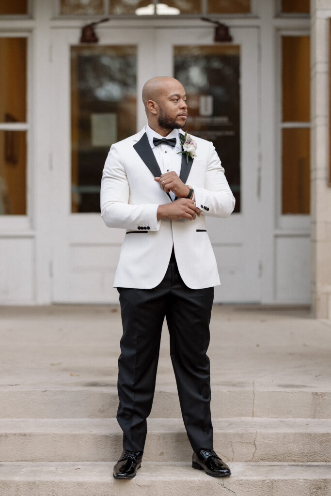 Winter Moody Wedding- Uptown Indigo- Shelby, NC Wedding- Groom