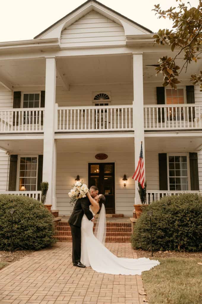 VENUES at Langtree- Mooresville Wedding- Fall Wedding- Crafted Charm Wedding Planning- Bride and Groom Portraits