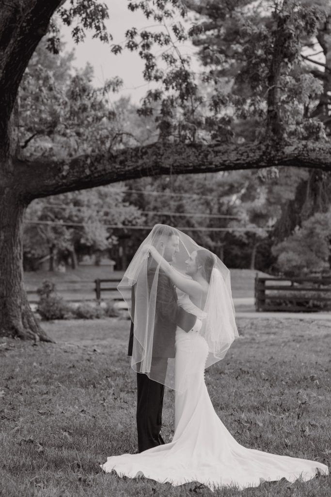 VENUES at Langtree- Mooresville Wedding- Fall Wedding- Crafted Charm Wedding Planning- Bride and Groom Portraits
