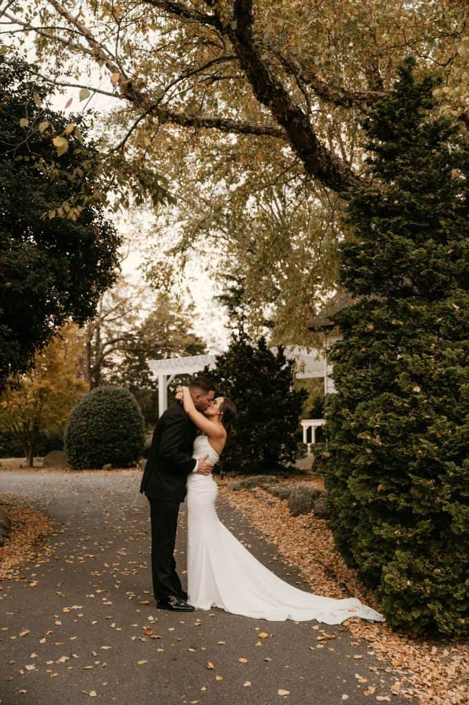 VENUES at Langtree- Mooresville Wedding- Fall Wedding- Crafted Charm Wedding Planning- Bride and Groom Portraits