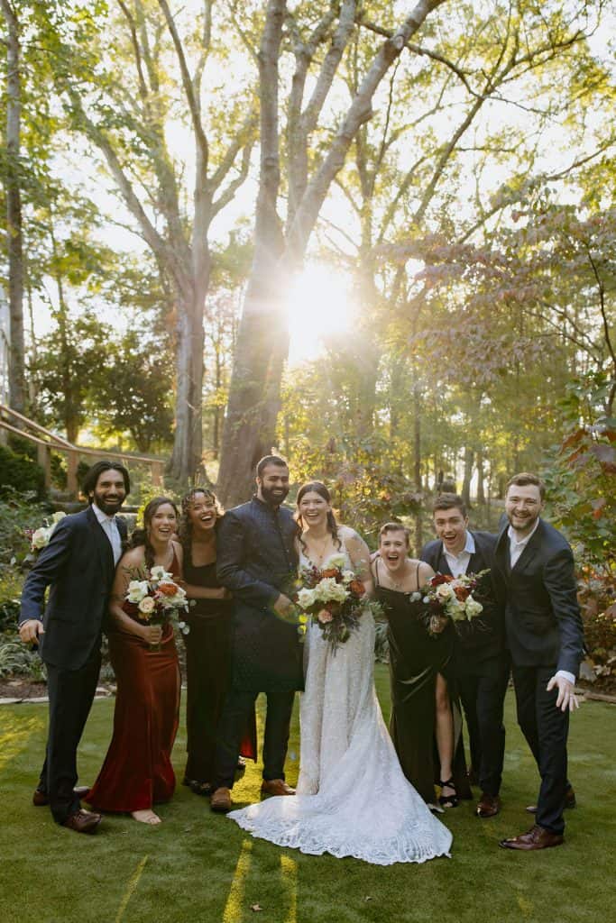 Historic Robertson Homestead Wedding- Skyler + Nabhas Fall American Indian Fusion Wedding- Studio Plaxco Photography
