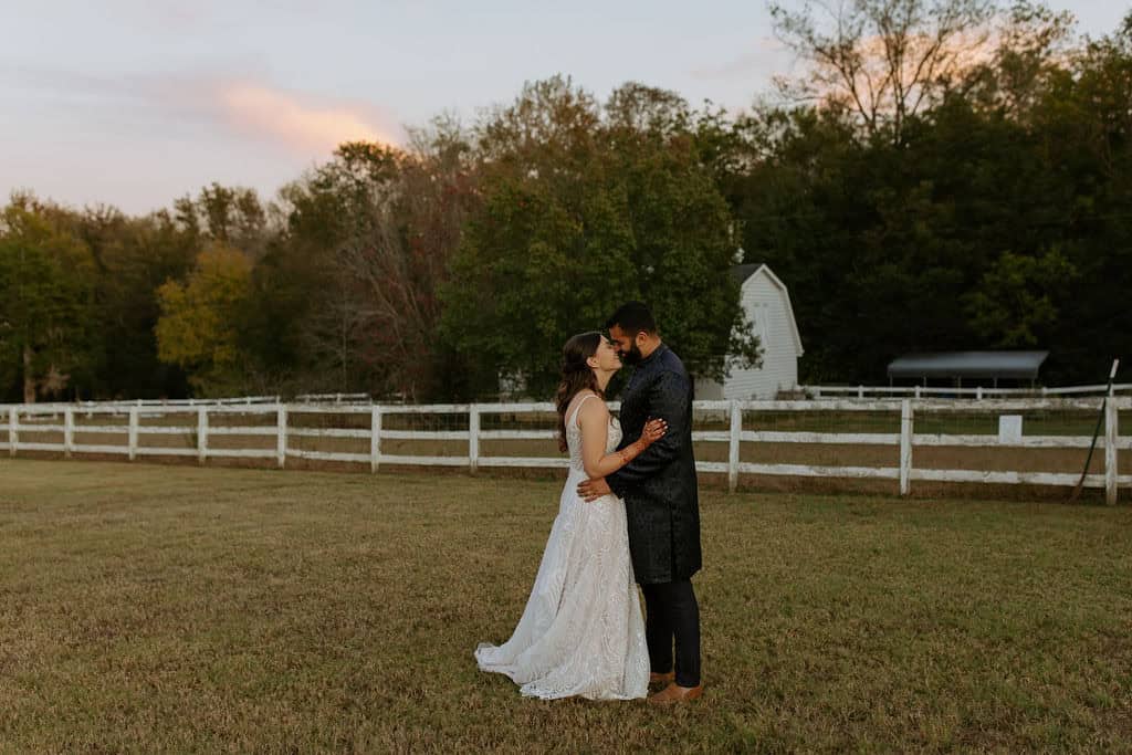 Historic Robertson Homestead Wedding- Skyler + Nabhas Fall American Indian Fusion Wedding- Studio Plaxco Photography