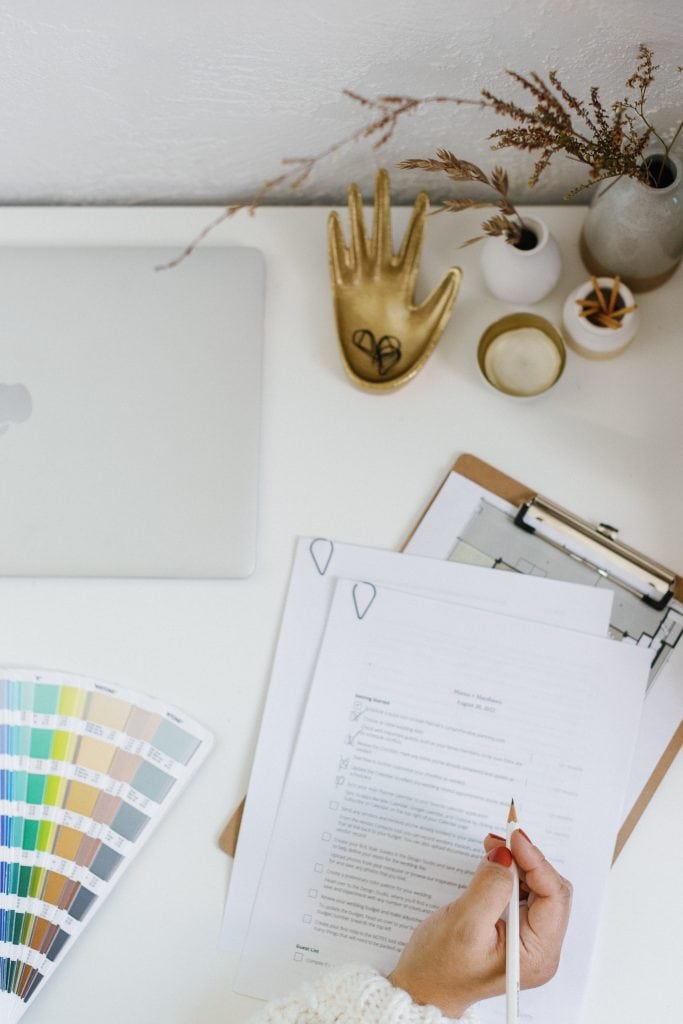 wedding planning- checklists, color pallets, decor selection, design