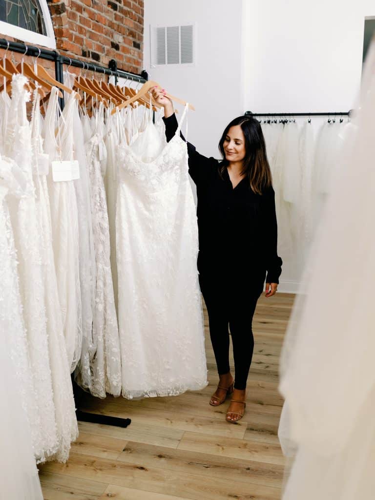 bridal gown shopping for bride searching for bridal dress and a fitting