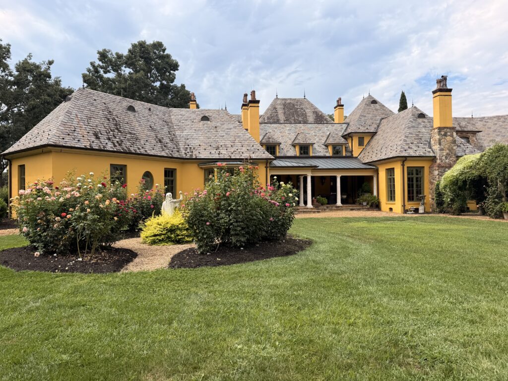 Le Chateau Du Coeur Wedding- back lawn and rose garden